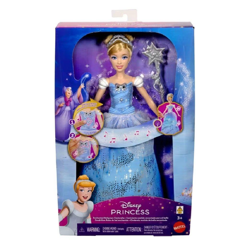Disney Princesa Cinderela Vestido com Luzes - Mattel - 4