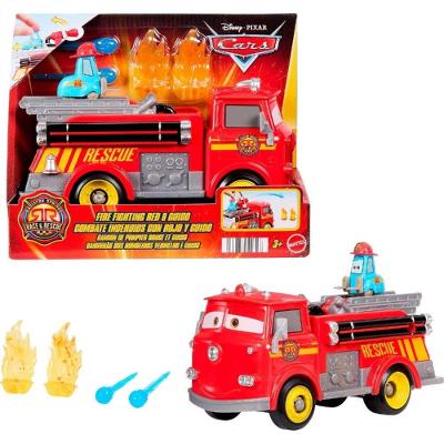Disney Pixar Carros Caminhão de Bombeiros e Guido - Mattel