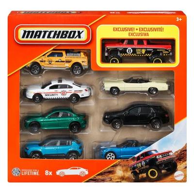 Matchbox Pacote com 8 Carros Exclusivo Pick-up - Mattel