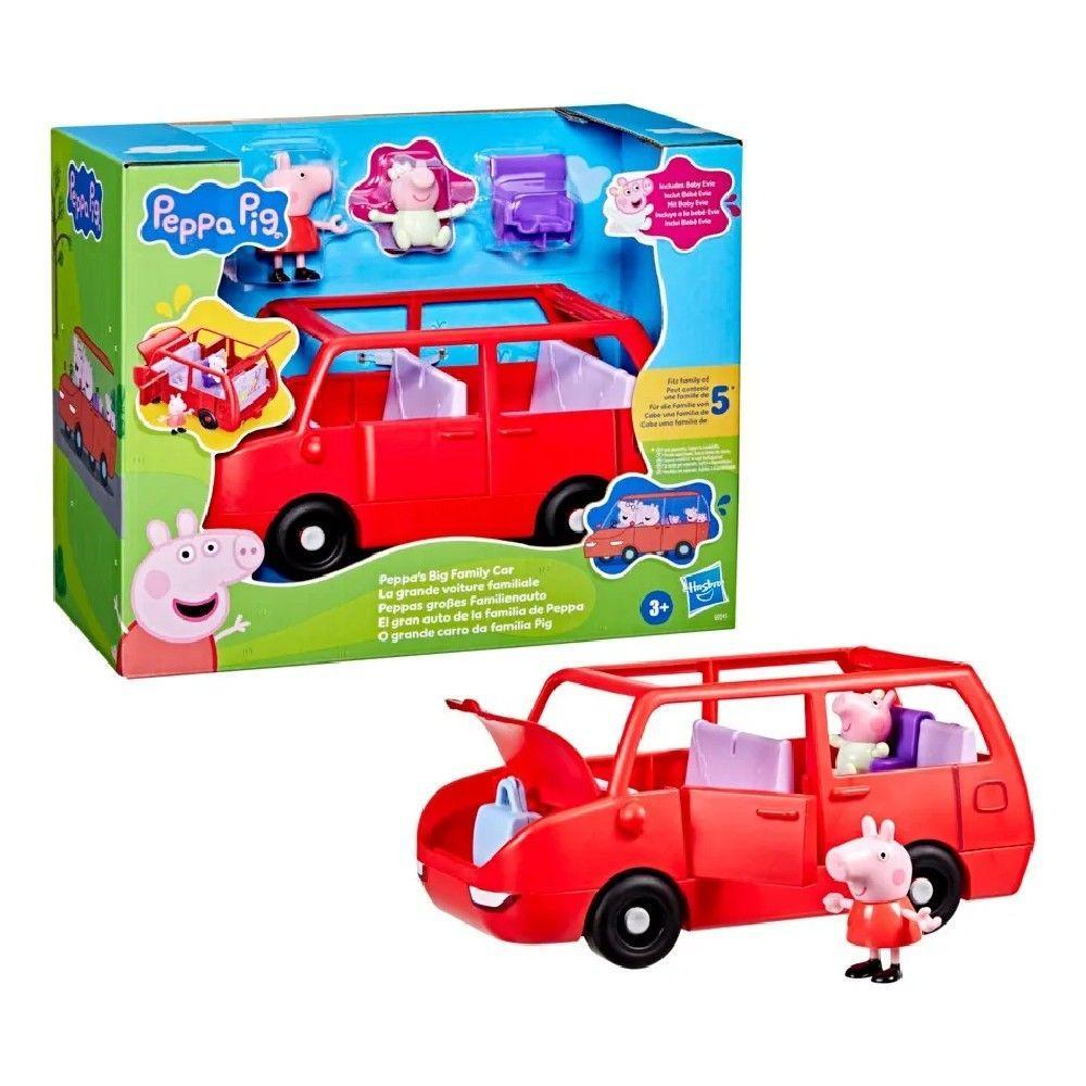 Figura Peppa Pig com Carro Família Pig - Hasbro - 1