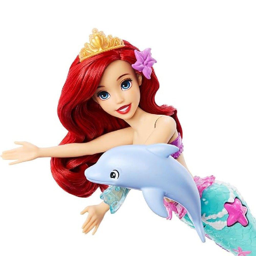 Disney Princesa Ariel com Golfinho e Sebastian - Mattel - 4