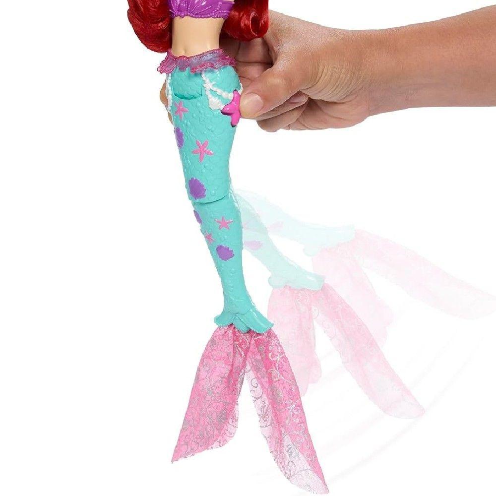 Disney Princesa Ariel com Golfinho e Sebastian - Mattel - 5