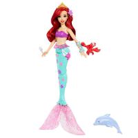 Disney Princesa Ariel com Golfinho e Sebastian - Mattel - 1