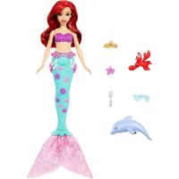 Disney Princesa Ariel com Golfinho e Sebastian - Mattel - 2