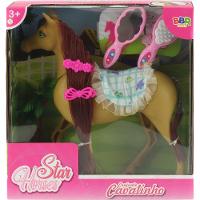 Conjunto Cavalinho Com Acessórios Marrom - BBR Toys - 5
