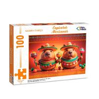 Quebra-Cabeça Capivaras Mexicanas 100 Peças - Pais e Filhos - 1