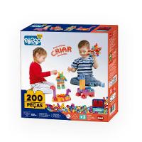 Monta Mais Blocolândia Click 200 Peças - Dismat - 1