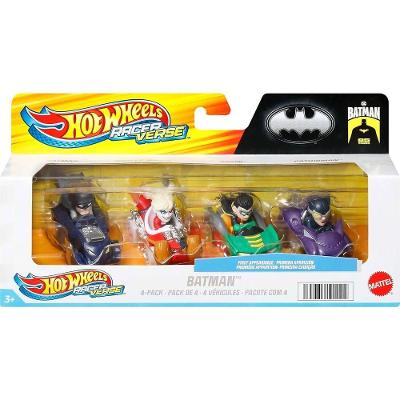 Hot Wheels RacerVerse 4 Carros Batman - Mattel