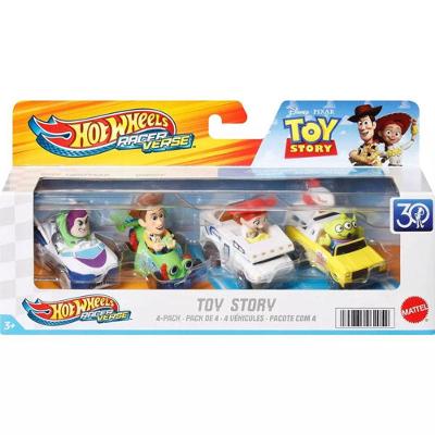 Hot Wheels RacerVerse 4 Carros Toy Story - Mattel