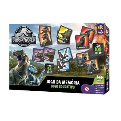 Jogo Memória Jurassic World 108 Peças - Mimo