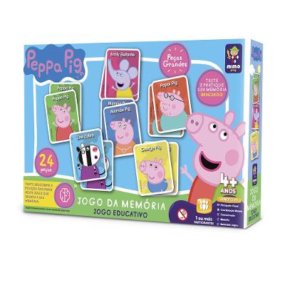 Jogo da Memória Peppa Pig 12 Pares - Mimo