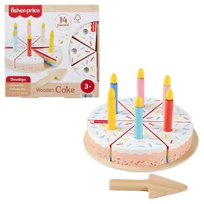 Fisher-Price Bolo de Aniversário de Madeira - Mattel