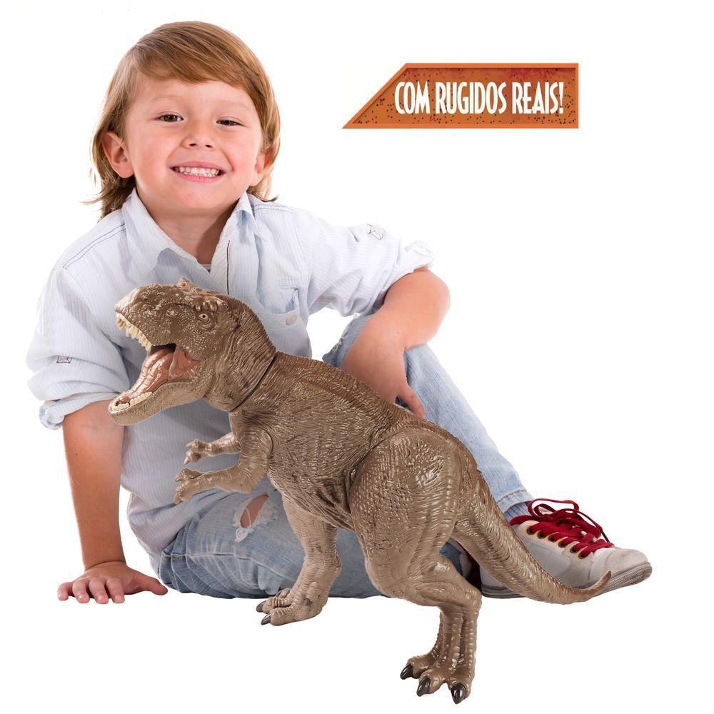 Boneco T-Rex Gigante Articulado com Som Jurassic World - Mimo - 1