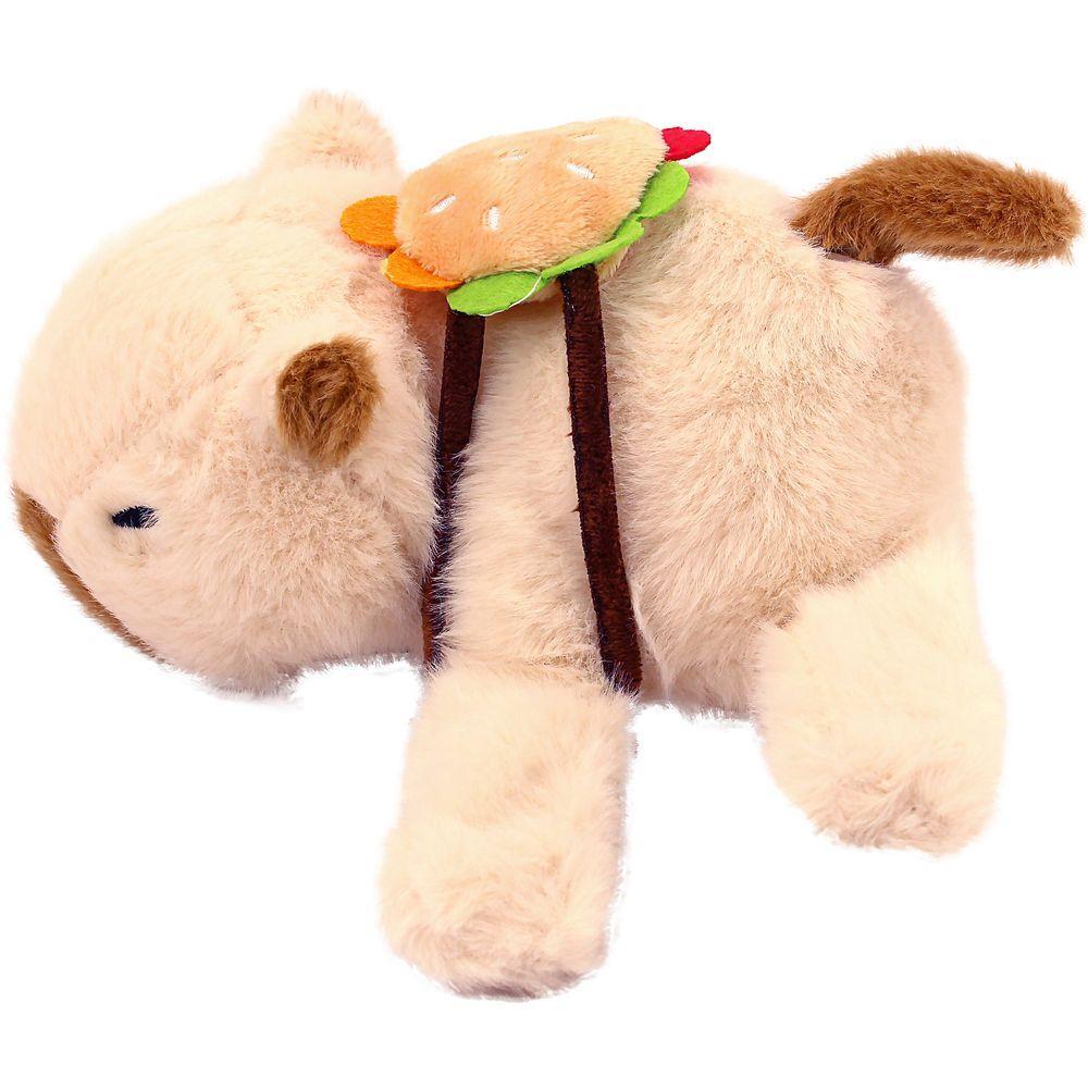 Pulseira Slap Capivara Pelúcia Bege com Mochila - BBR Toys - 1