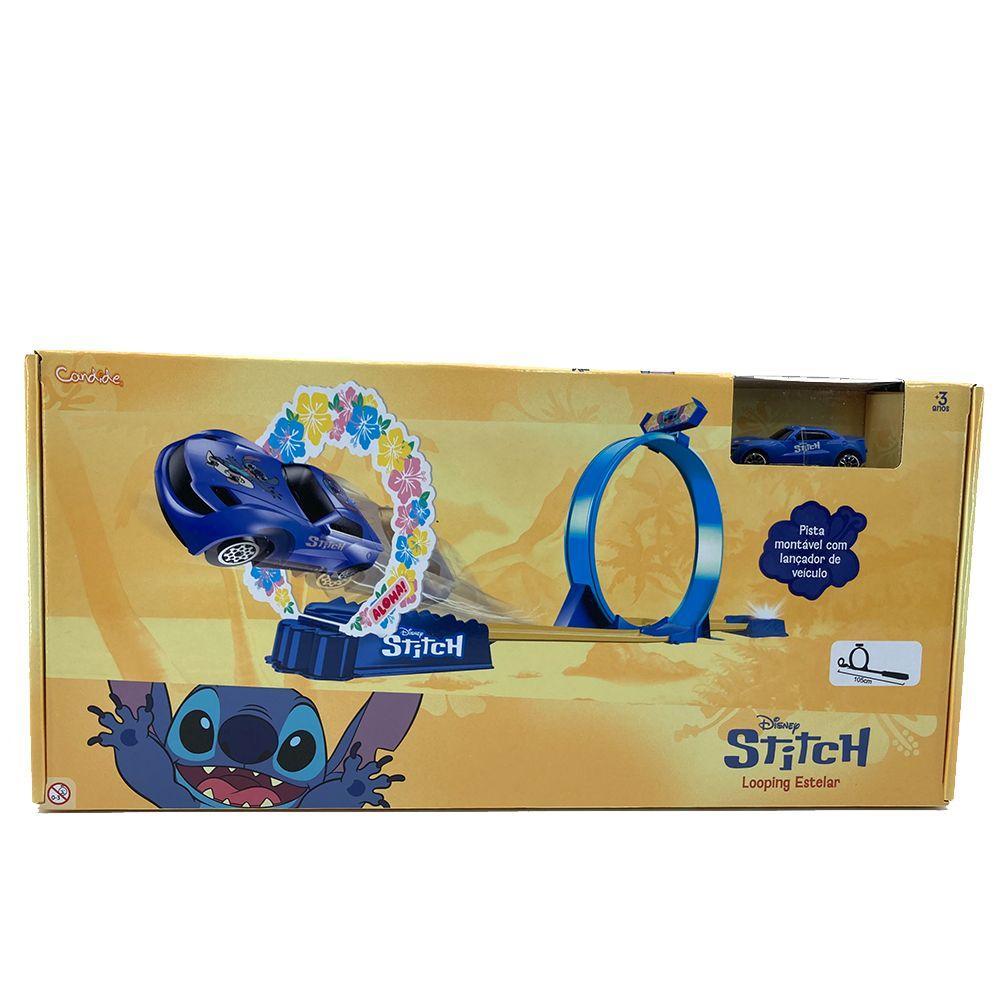Pista Looping Estelar Stitch com Miniveículo - Candide - 2
