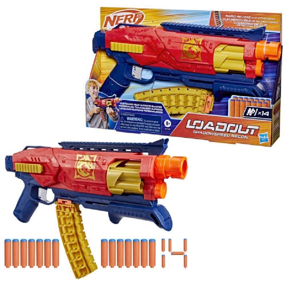 Lançador de Dardos Nerf Loadout Shadowspeed Recon - Hasbro - 1
