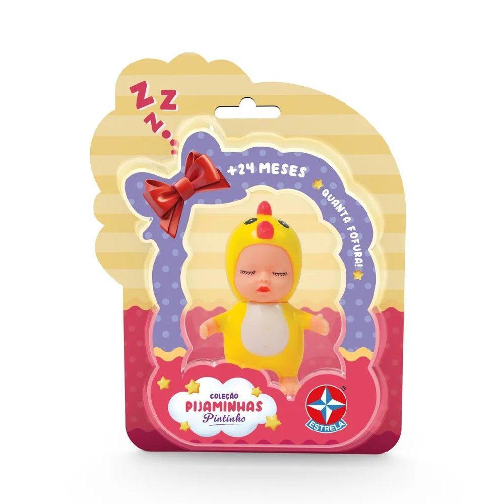 Coleção Pijaminhas Mini Boneca Pintinho - Estrela - 1