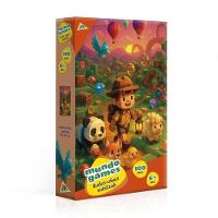 Quebra-Cabeça 100 Peças Mundo Games Metalizado - Toyster - 1