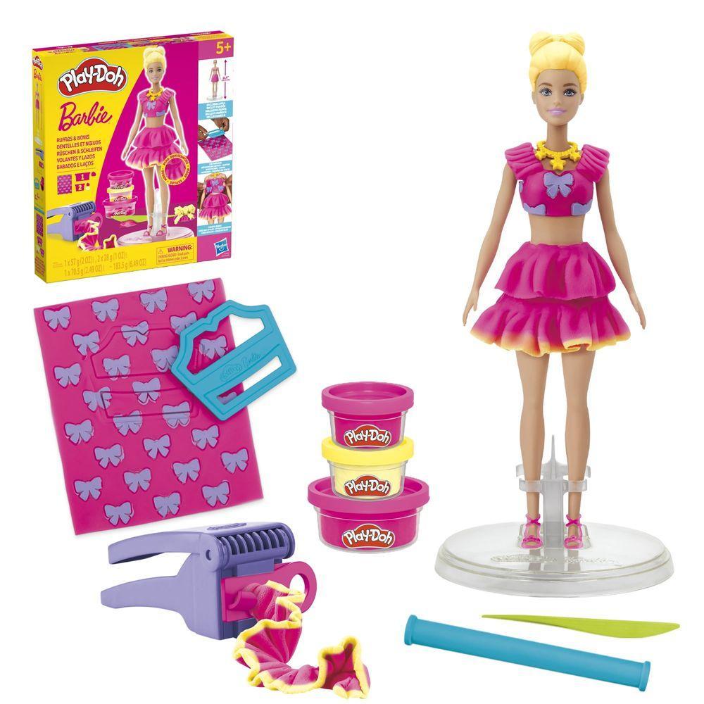 Massa de Modelar Play-Doh Barbie Babados e Laços - Hasbro - 1