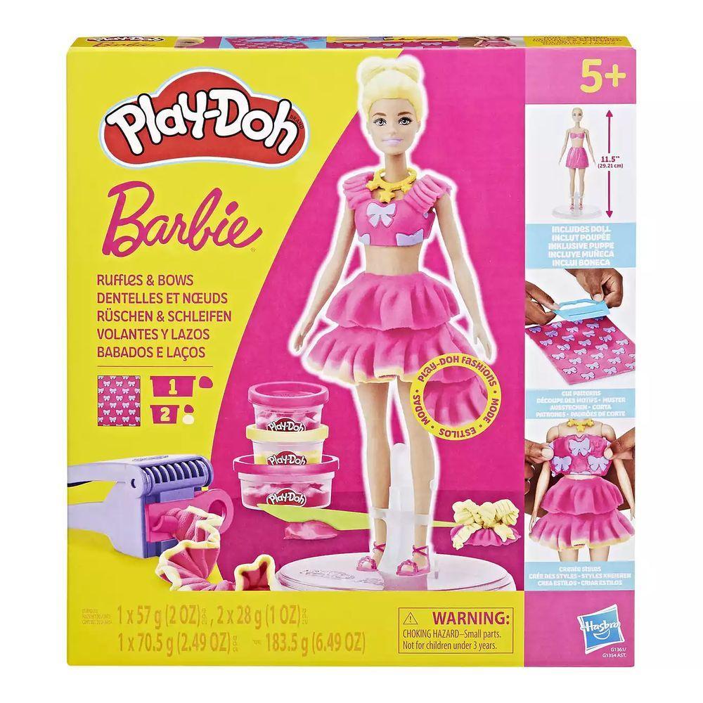 Massa de Modelar Play-Doh Barbie Babados e Laços - Hasbro - 3