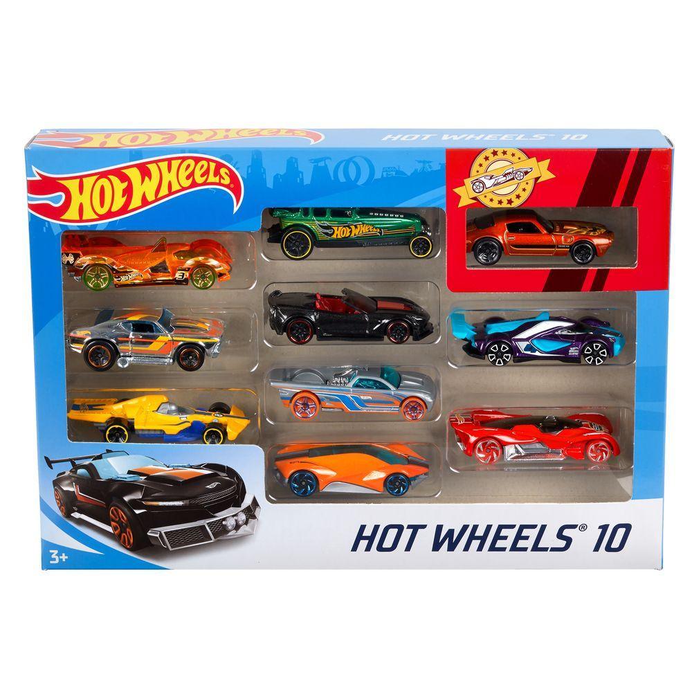 Hot Wheels Pacote Sortido com 10 Carros - Mattel - 3