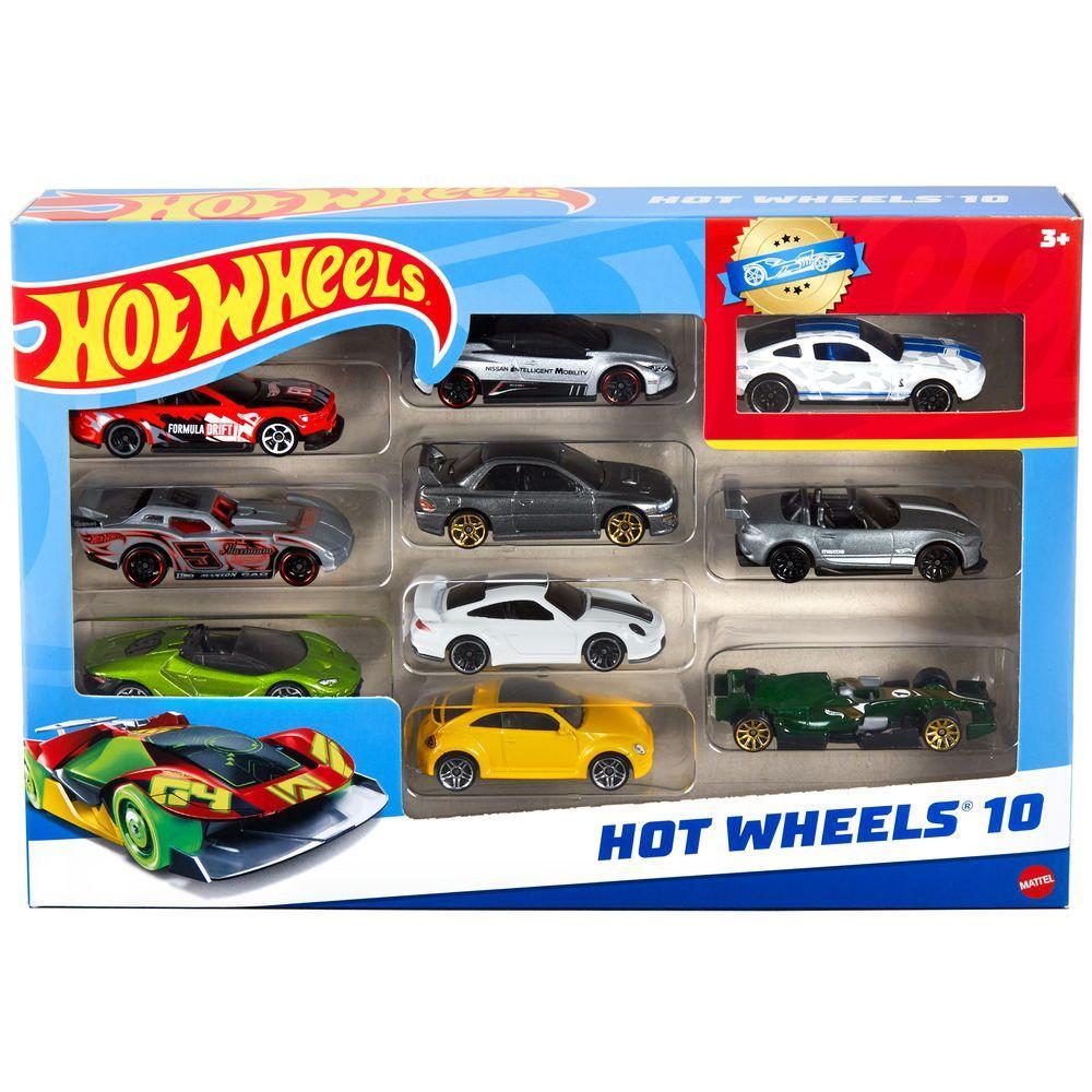 Hot Wheels Pacote Sortido com 10 Carros - Mattel - 4