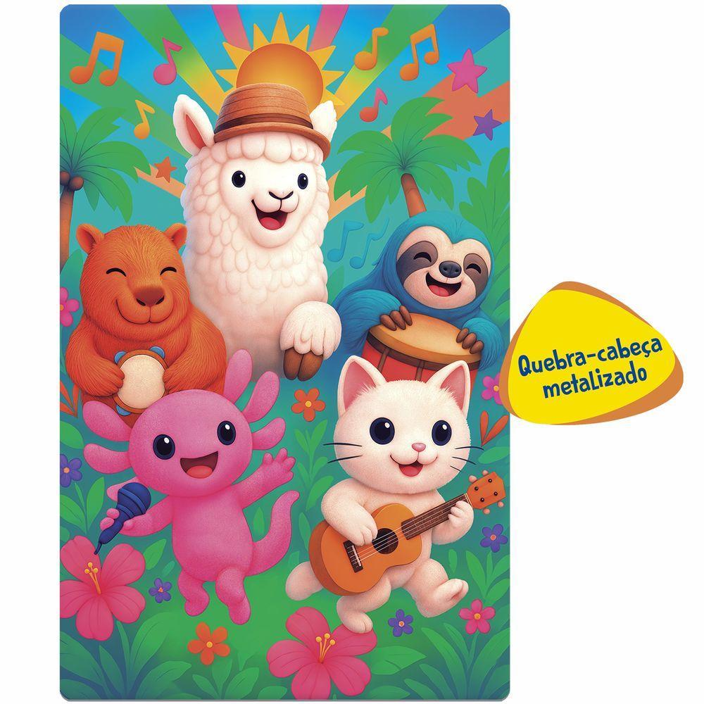 Quebra-Cabeça 100 Peças Mundo Fofinho Metalizado - Toyster - 3