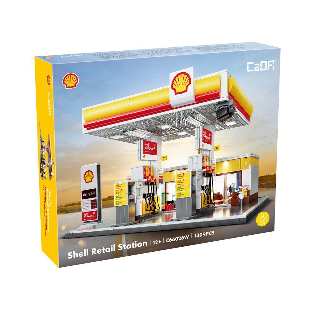 CaDA Blocos de Montar Posto de Gasolina Shell - Fun Divirta-se - 6