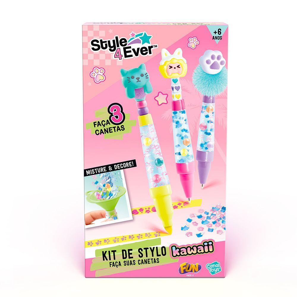 Fun Kit de Stylo Faça Suas Canetas Kawaii - Fun Divirta-se - 6