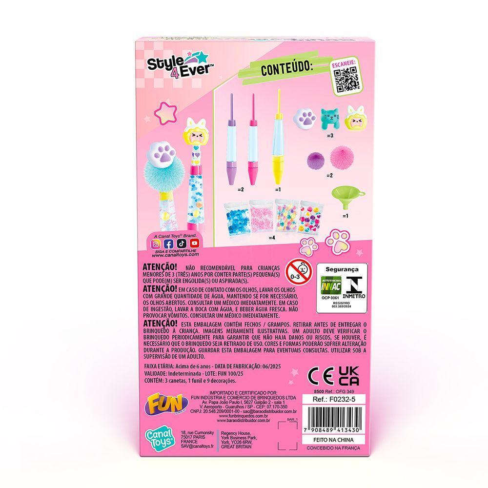 Fun Kit de Stylo Faça Suas Canetas Kawaii - Fun Divirta-se - 7