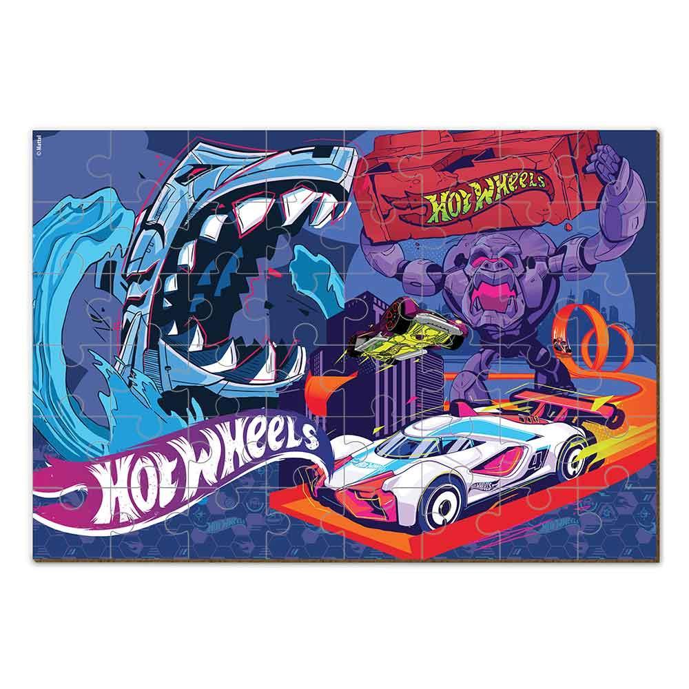 Hot Wheels Quebra-Cabeça 48 Peças - Fun Divirta-se - 2