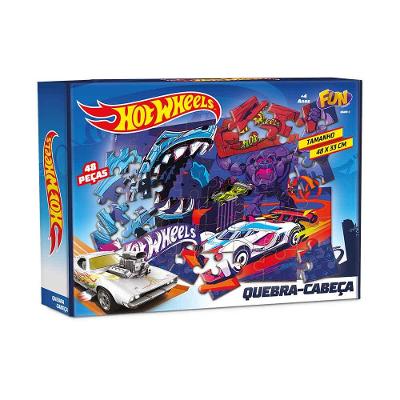 Hot Wheels Quebra-Cabeça 48 Peças - Fun Divirta-se