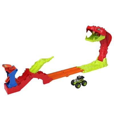 Hot Wheels Monster Trucks Pista Bone Shaker e Cobra - Mattel