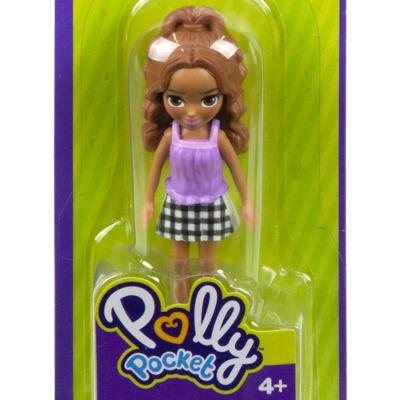Polly Pocket Boneca Básica Saia Xadrez - Mattel