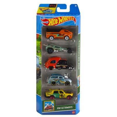 Hot Wheels Pacote 5 Carros HW Getaways - Mattel