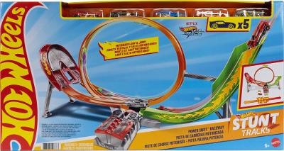 Hot Wheels Action Turbo  Looping c/ 5 Carros - Mattel