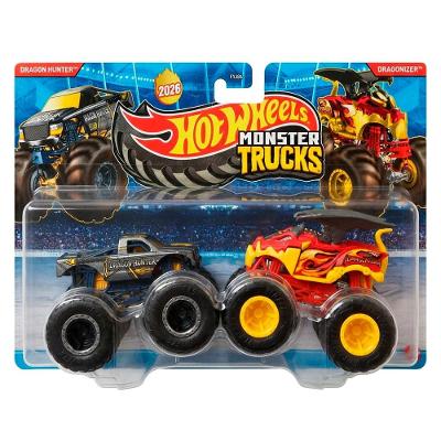 Hot Wheels Monster Trucks Dragon Hunter vs Dragonizer - Mattel