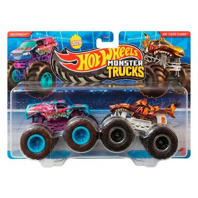 Hot Wheels Monster Trucks Squidnado vs HW Tiger Shark - Mattel