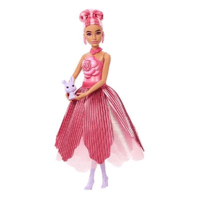 Barbie Petal Pop Barbie com Vestido Rosa - Mattel