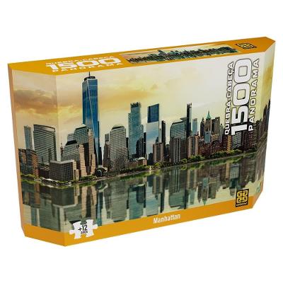 Quebra-Cabeça 1500 peças Panorama Manhattan - Grow