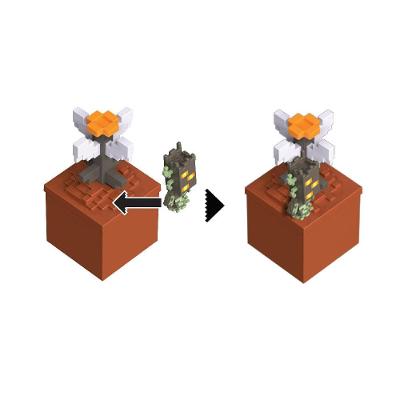 Minecraft Bloom Blocks Flor de Olho - Mattel