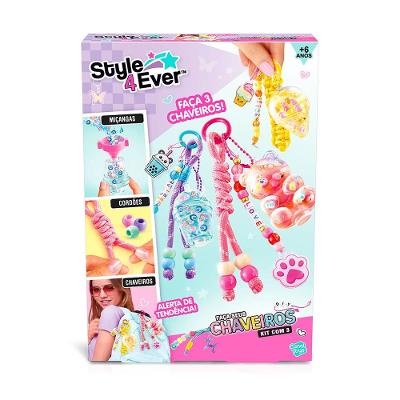 Fábrica Faça Seus Chaveiros Kit com 3 - Fun Divirta-se