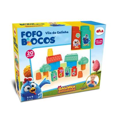 A Vila Da Galinha Pintadinha Fofo Blocos 20 Peças - Elka
