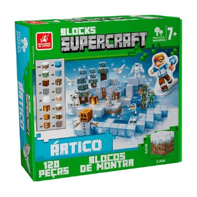 Supercraft Blocos de Montar Ártico - Brincadeira de Criança