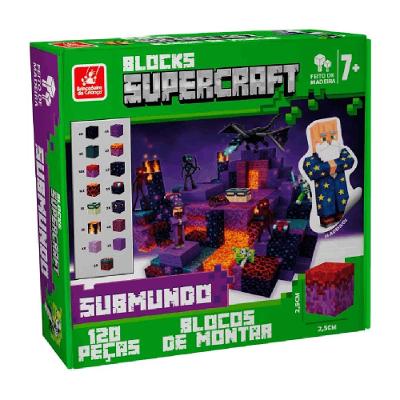 Supercraft Blocos De Montar Blocks Submundo - Brincadeira de Criança