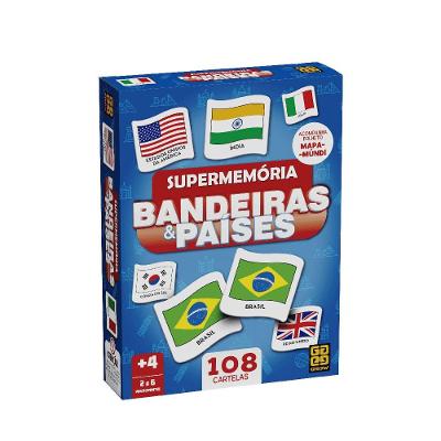 Jogo Supermemória Bandeiras e Países - Grow