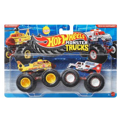 Hot Wheels Monster Trucks Helichopper vs Rescue Rampeger - Mattel