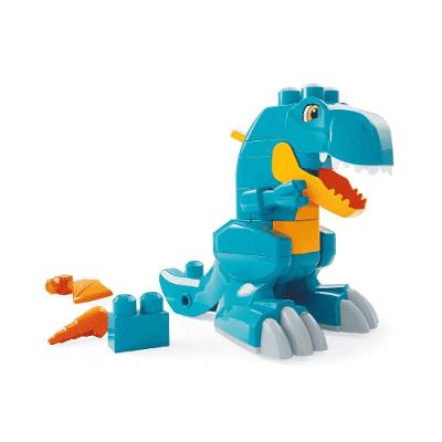 Mega Blocks 3 Em 1 Dinossauro De Construção Com Dentada - Mattel
