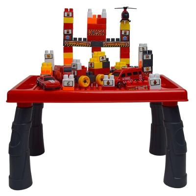Mesinha Bricks Blocos de Montar Bombeiro - Pais e Filhos