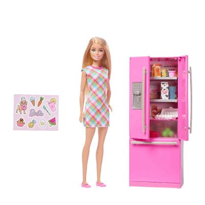 Barbie com Geladeira e Acessórios - Mattel